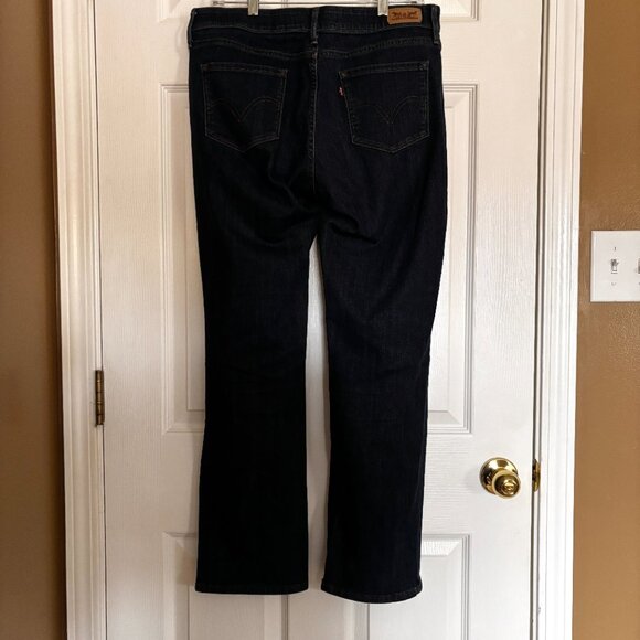 Levi’s 545 Perfect Waist Straight Leg Jeans Sz 12 Dark Wash Denim - Picture 3 of 8
